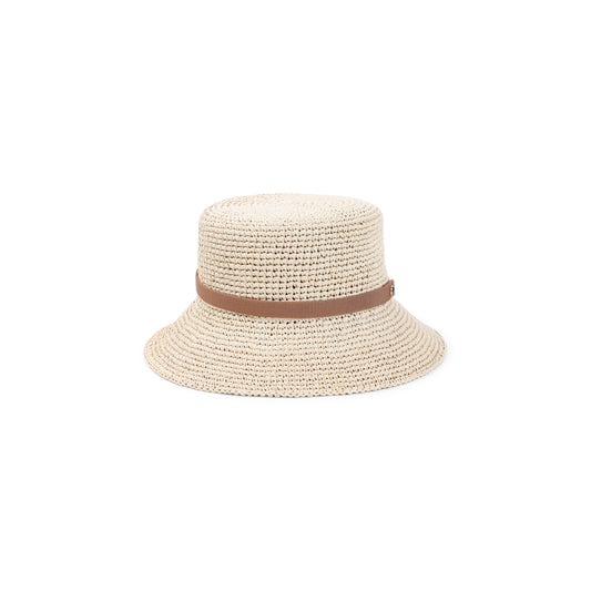 Beige Viscose Hat