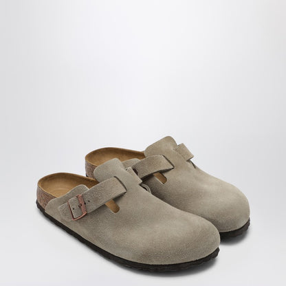 Taupe Boston Sandal In Suede