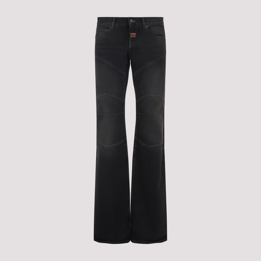 fitted low waist pants-image-1