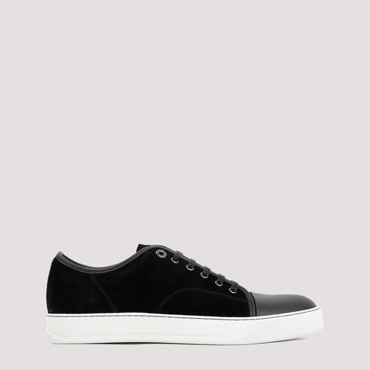 suede and nappa captoe low to sneakers-image-1
