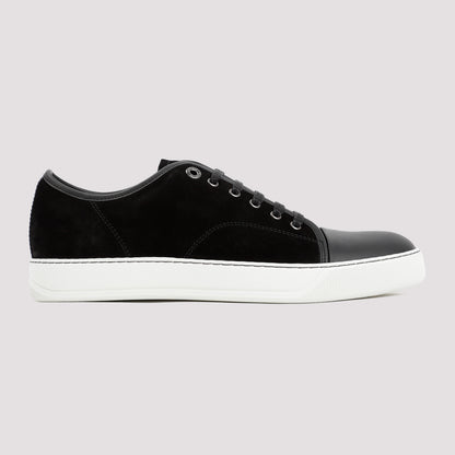 suede and nappa captoe low to sneakers-image-3