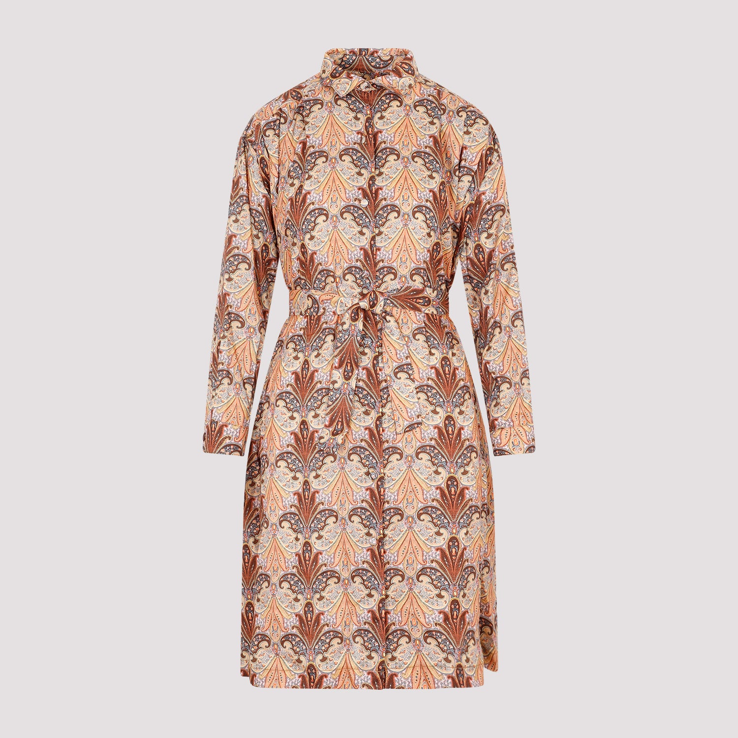 printed shirt dress-image-1