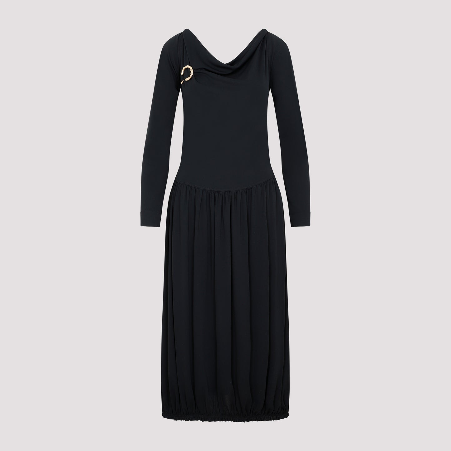 ls drape midi dress-image-1