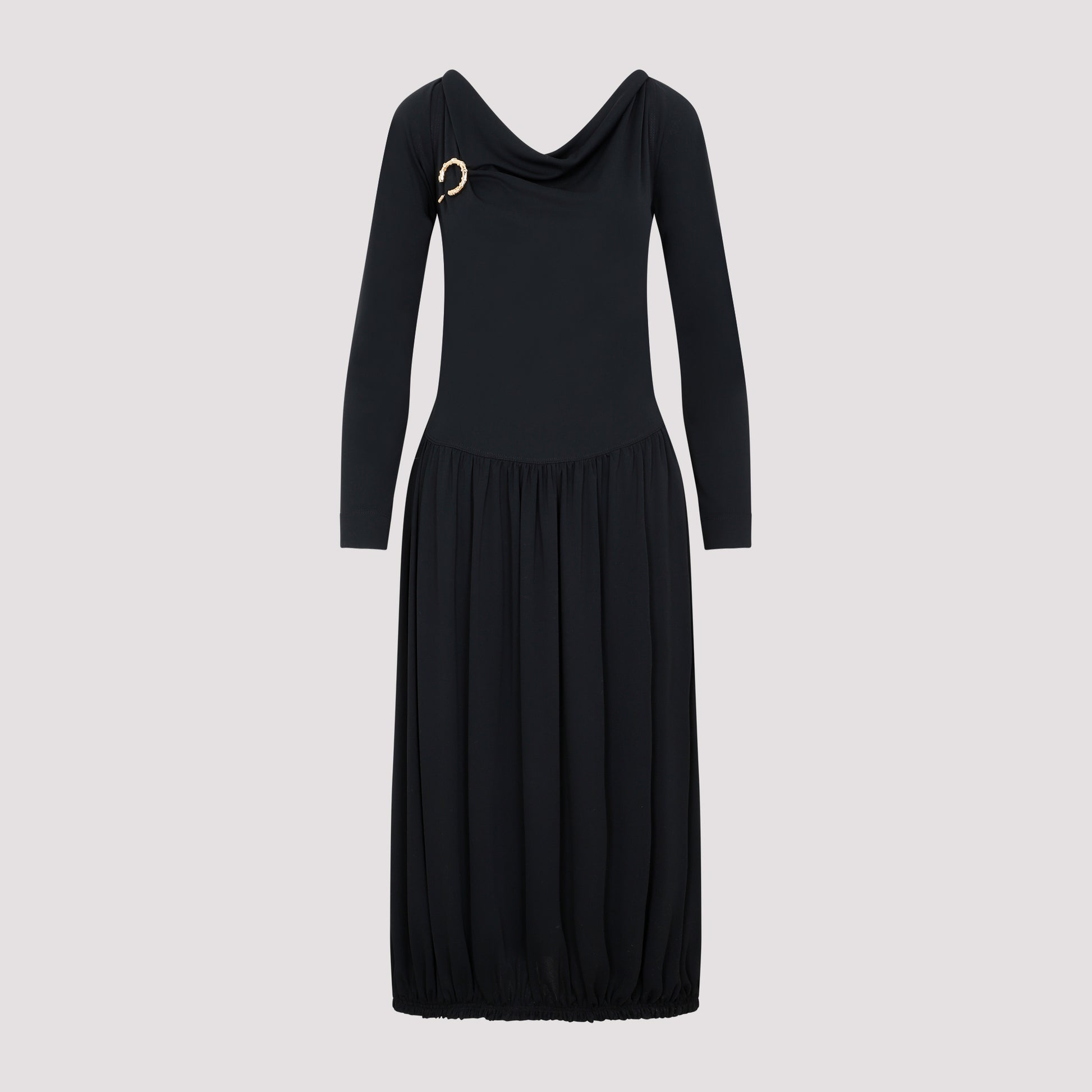 ls drape midi dress-image-1