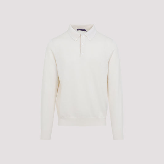 long sleeves polo knit-image-1