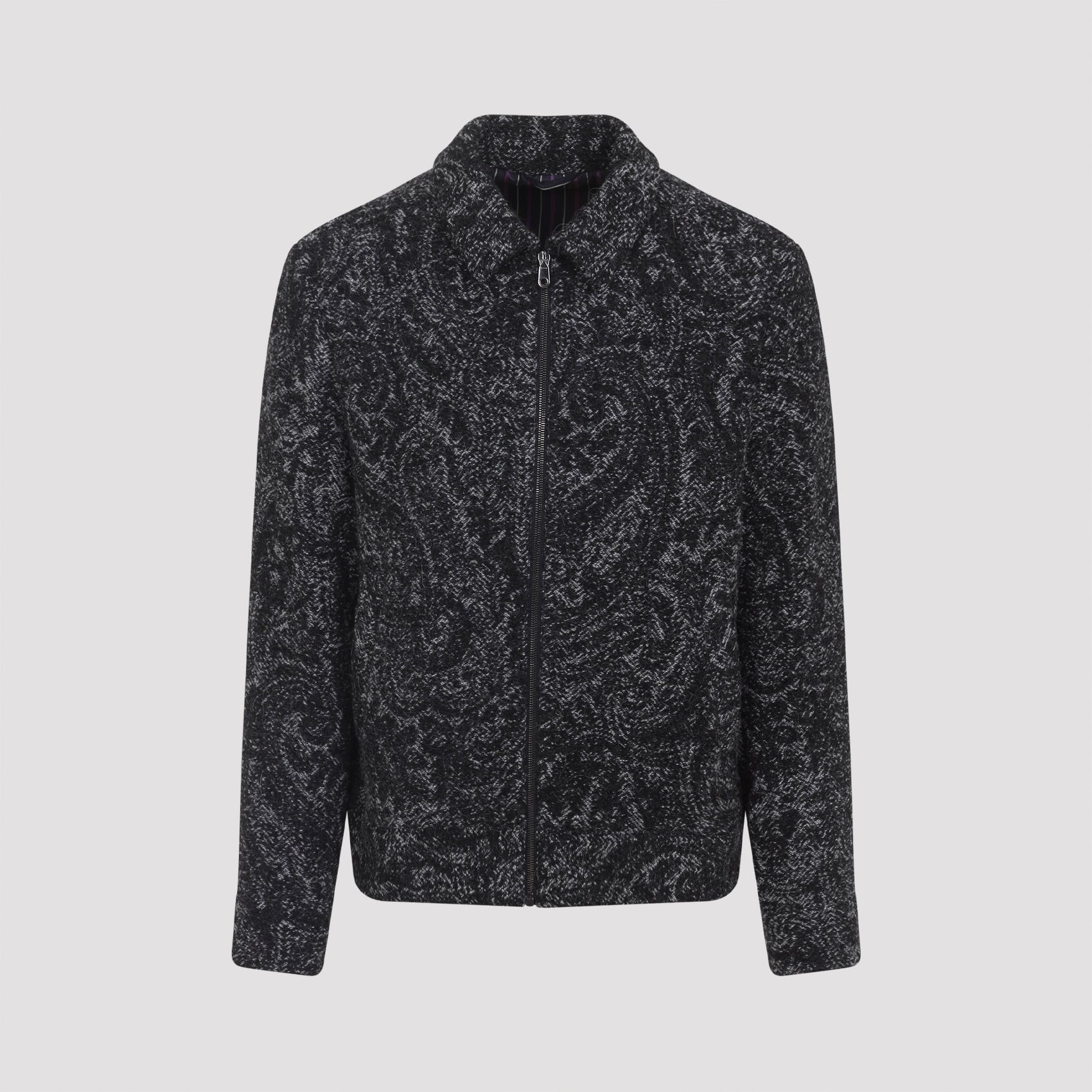 shirt collar bomber jacket-image-1