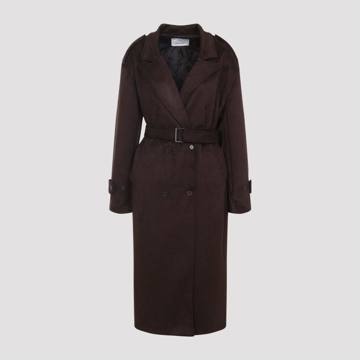 pembroke faux suede trench-image-1