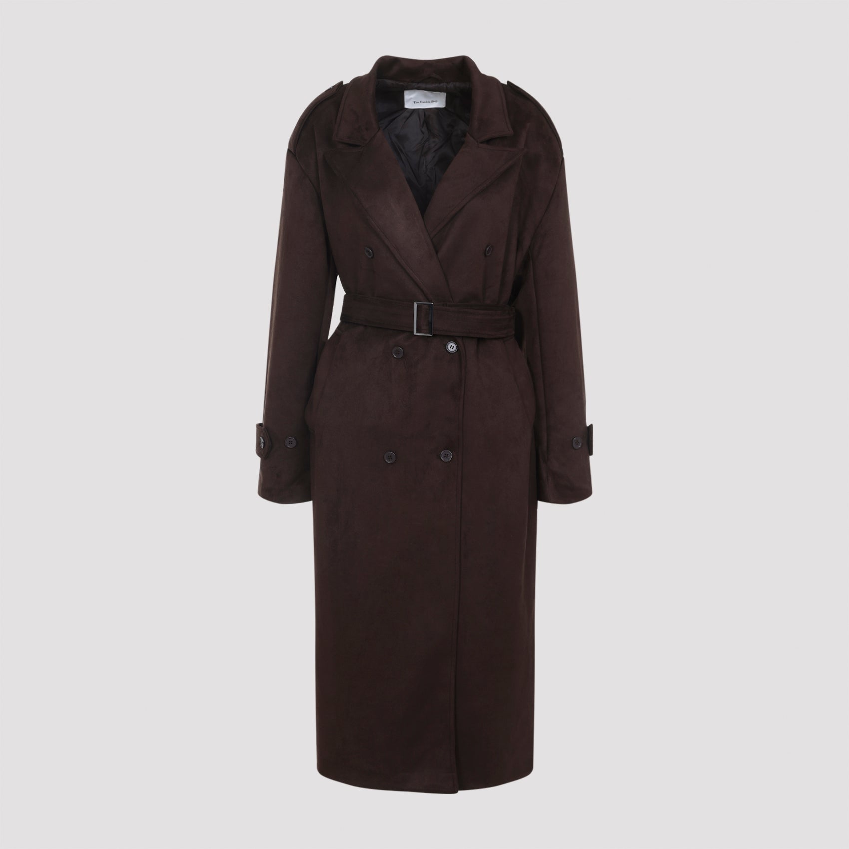 pembroke faux suede trench-image-1