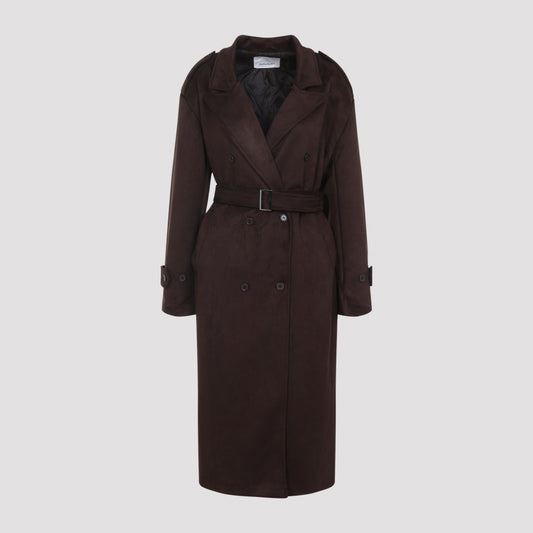 pembroke faux suede trench-image-1