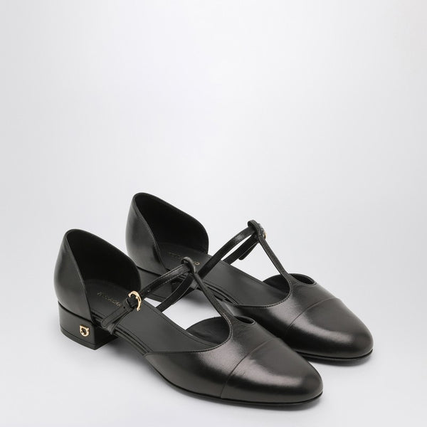 Black Ballerina T-strap