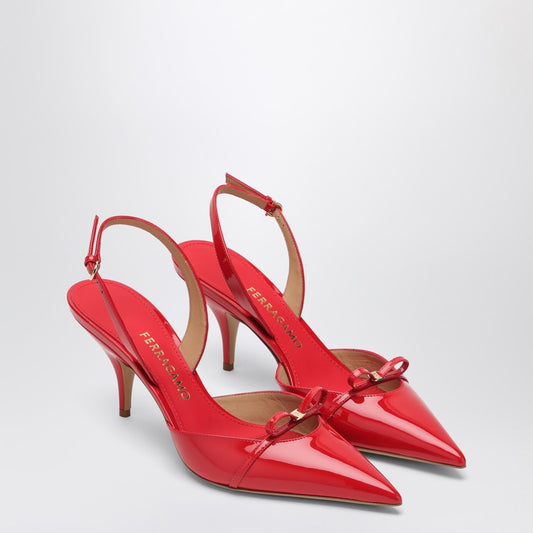 Gylla 70 Slingback In Flame Red