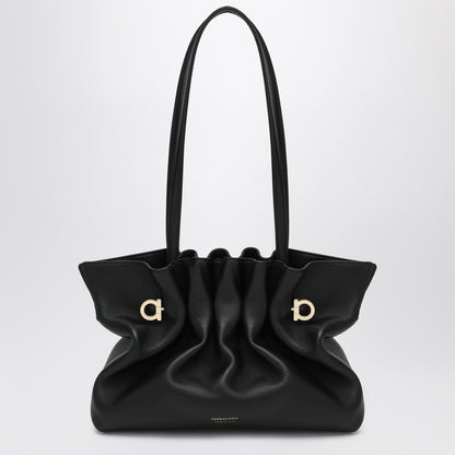 Soft-Bag Small Black Leather