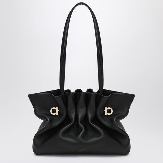 Soft-Bag Small Black Leather