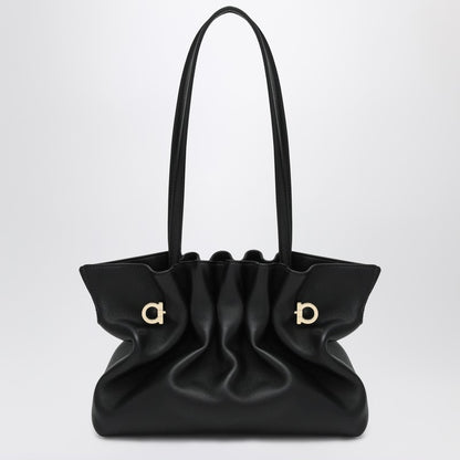 Soft-Bag Small Black Leather