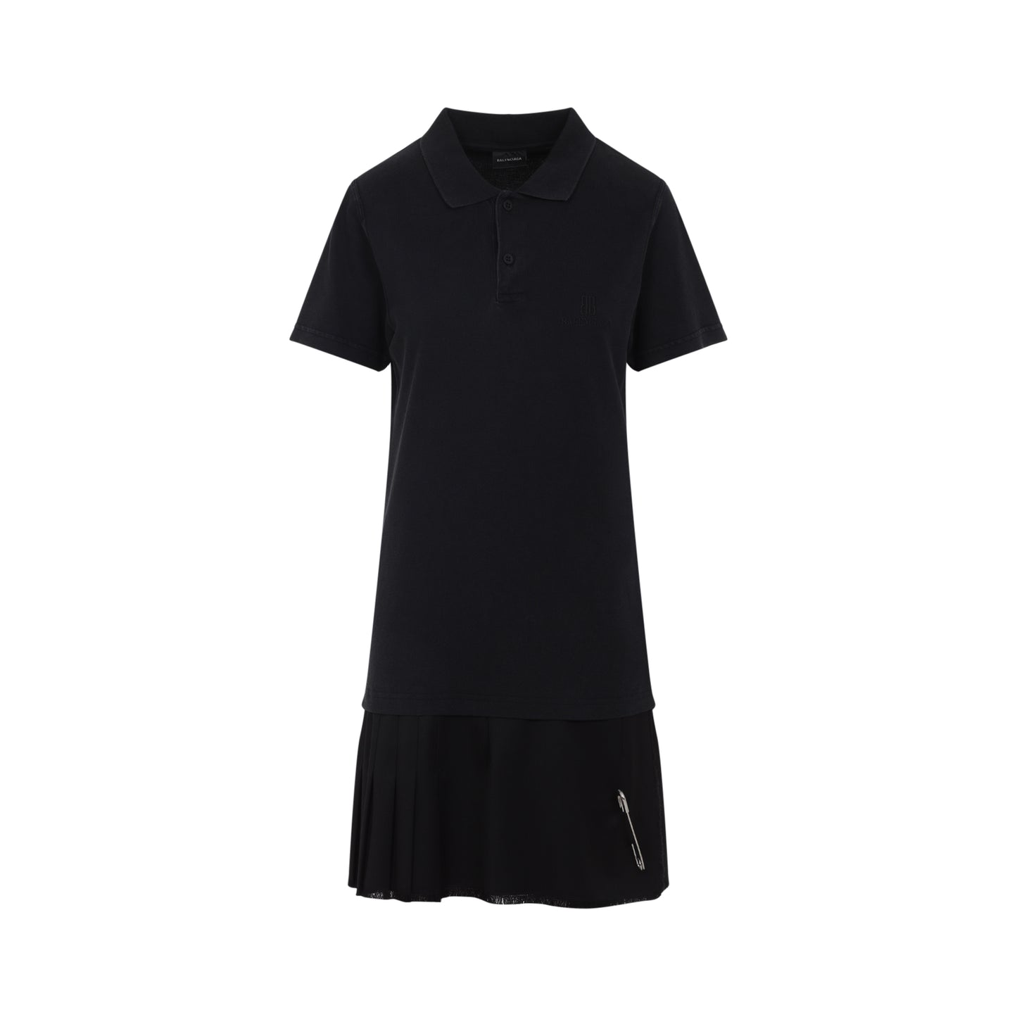 layered polo mini dress-image-2