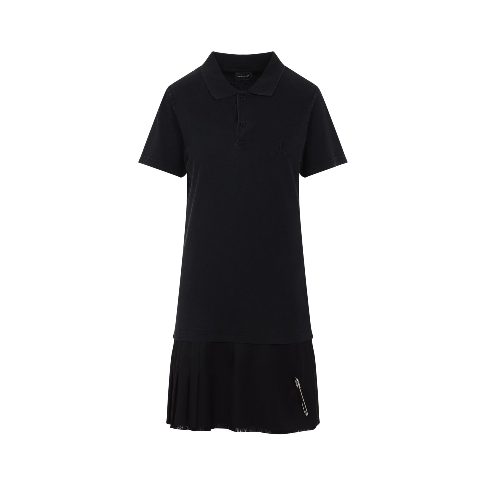 layered polo mini dress-image-2