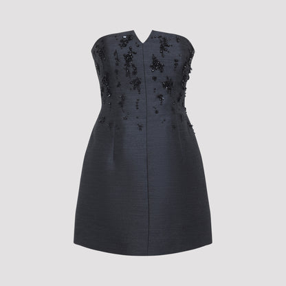 tailoring off shoulder dress-image-1