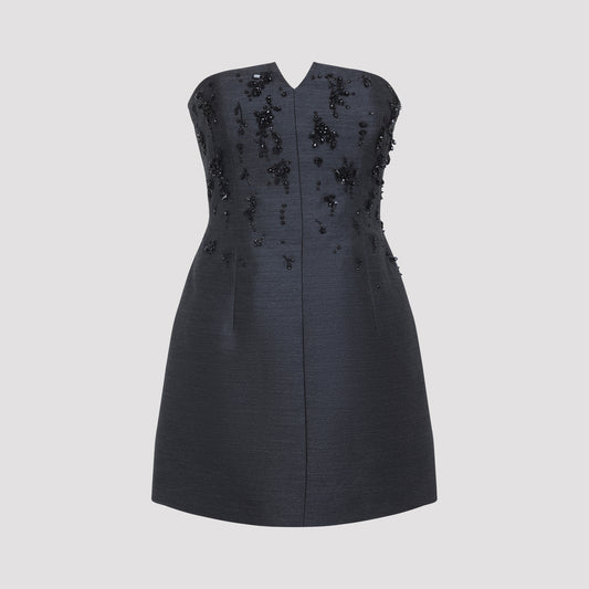 tailoring off shoulder dress-image-1