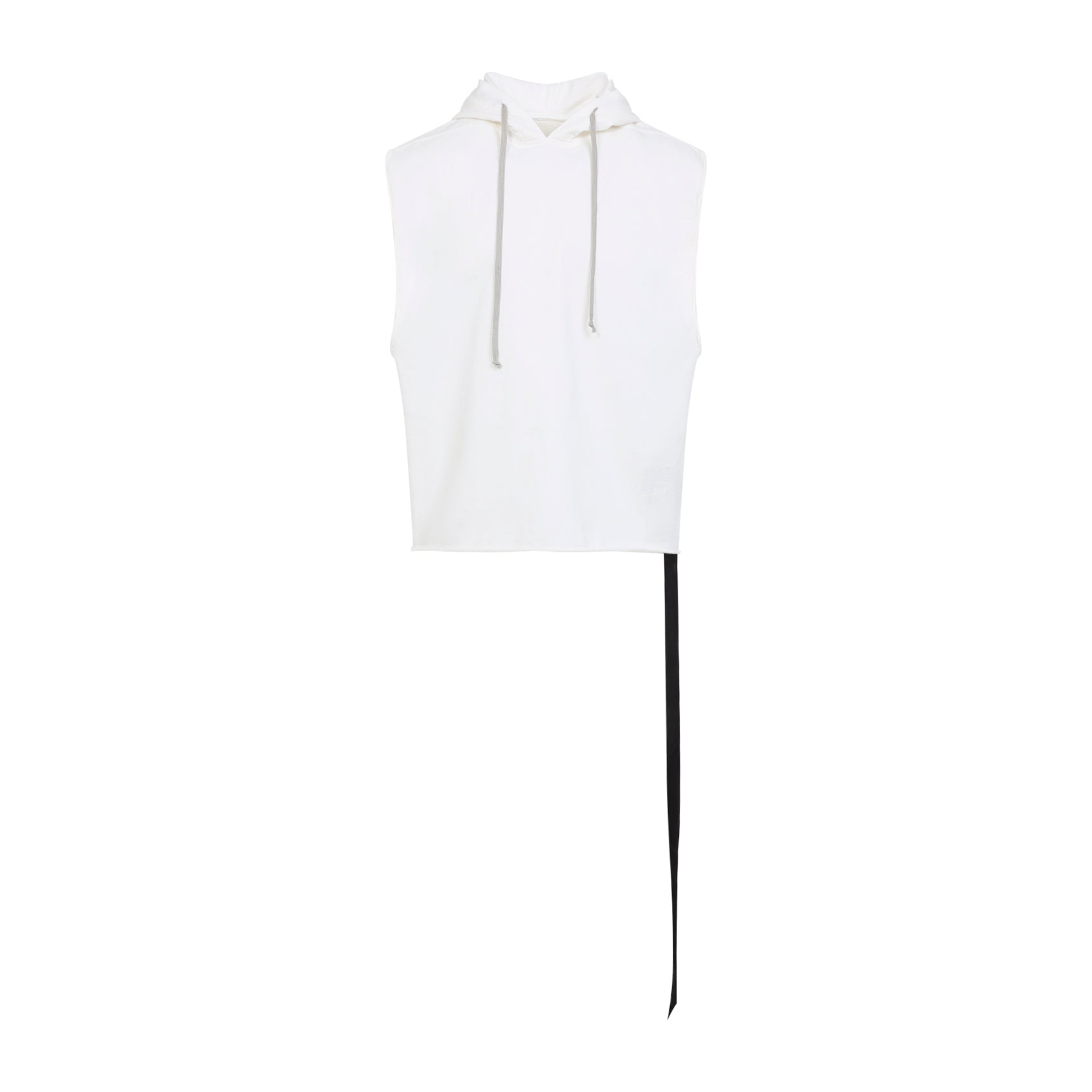Milk White Cotton Hooded Tunic