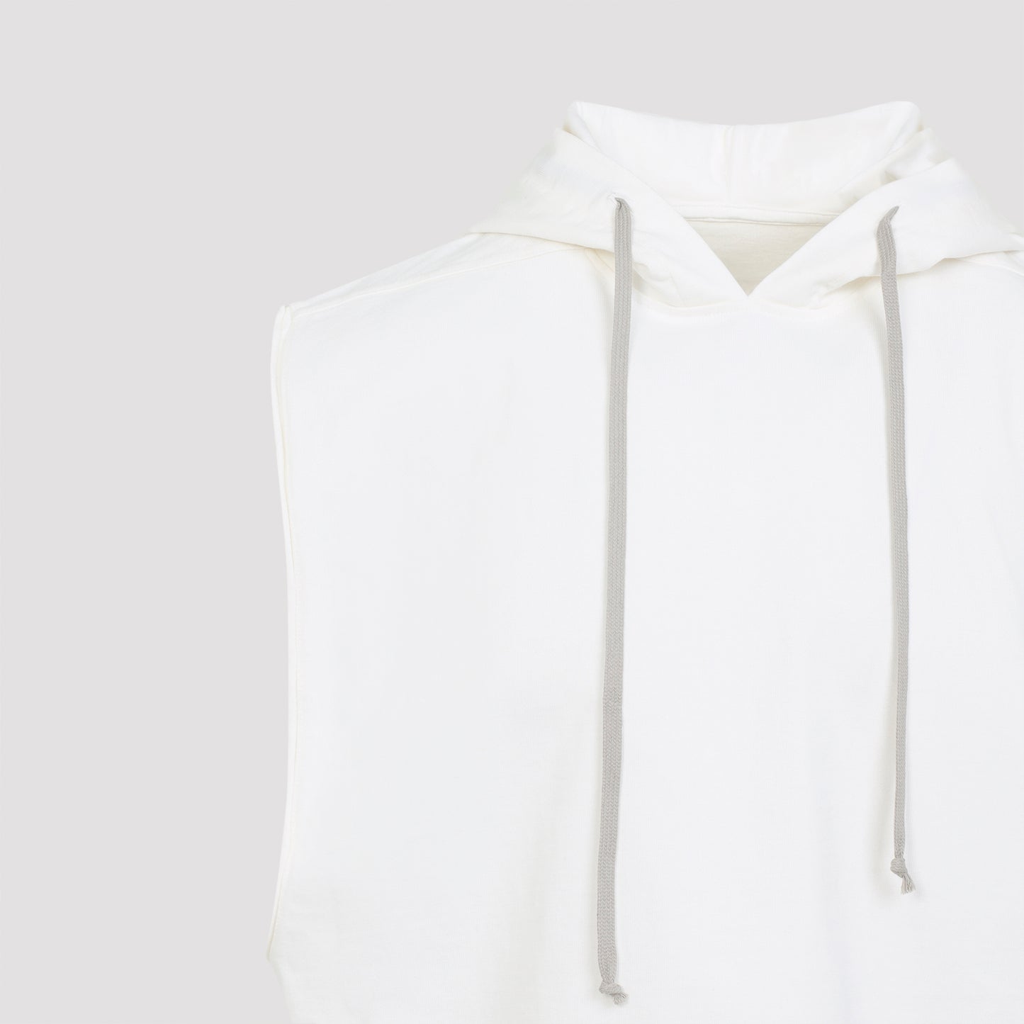 Milk White Cotton Hooded Tunic