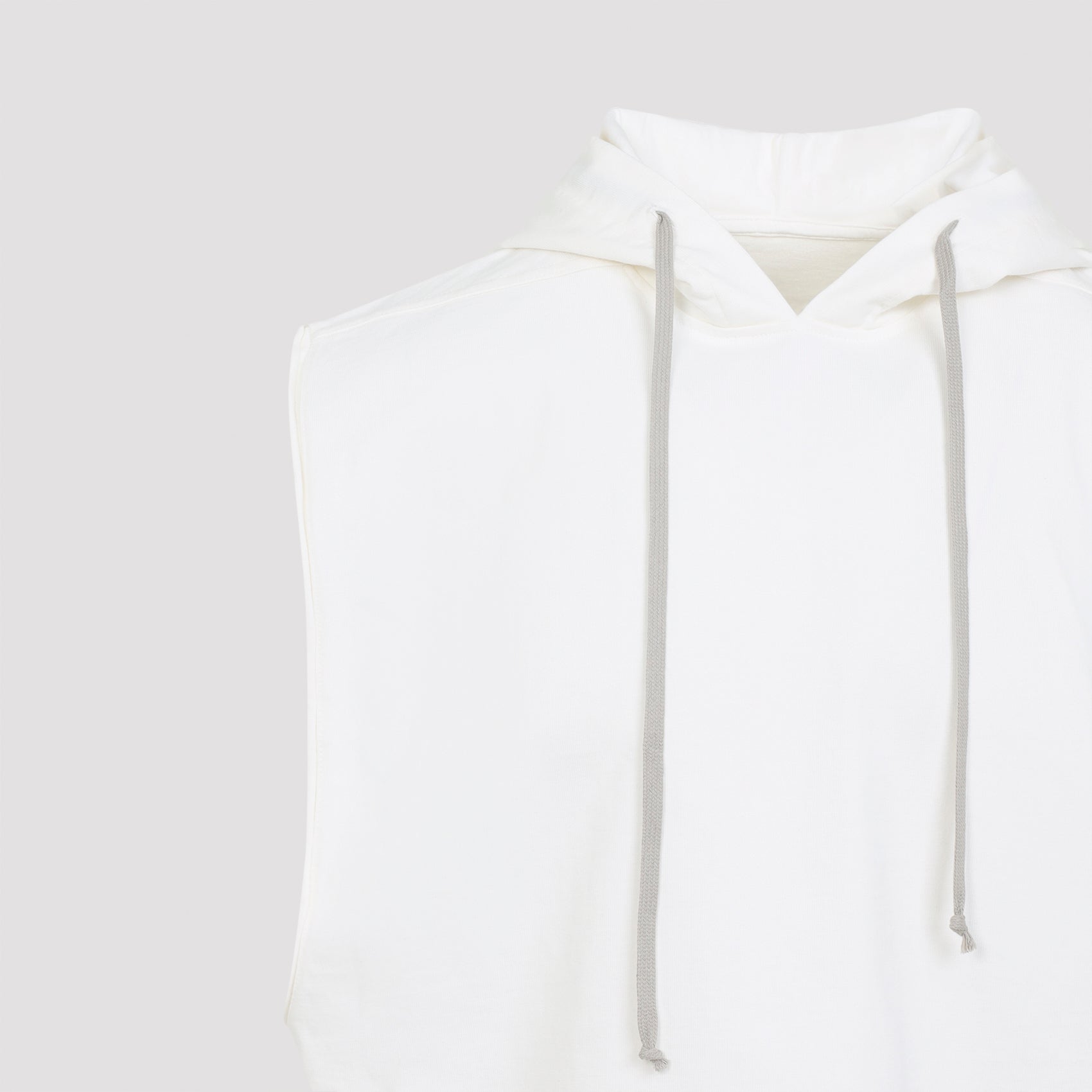 Milk White Cotton Hooded Tunic