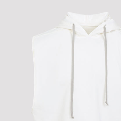 Milk White Cotton Hooded Tunic