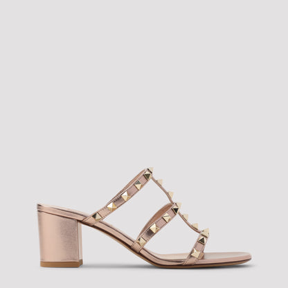 Rose Cannelle Sheep Skin Slide Sandals