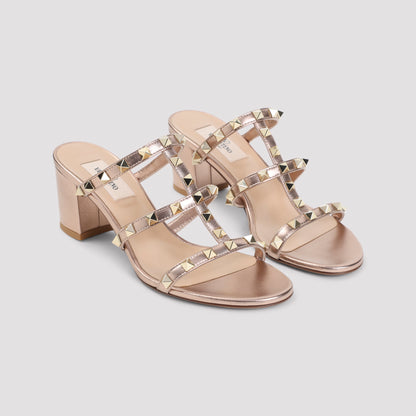 Rose Cannelle Sheep Skin Slide Sandals