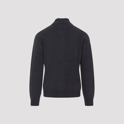 full zip high neck cardigan-image-4