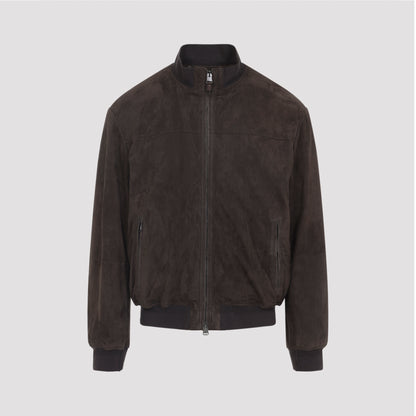 goat leather bomber jacket-image-3