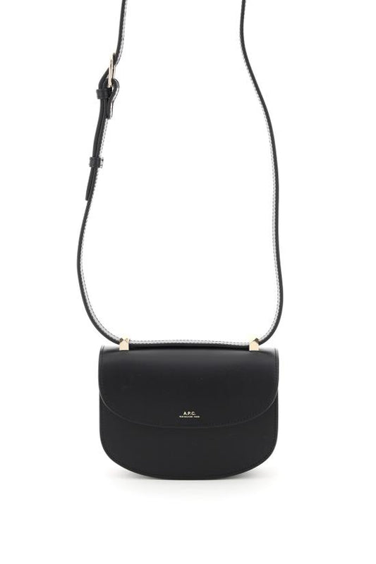 Leather geneva flap mini bag