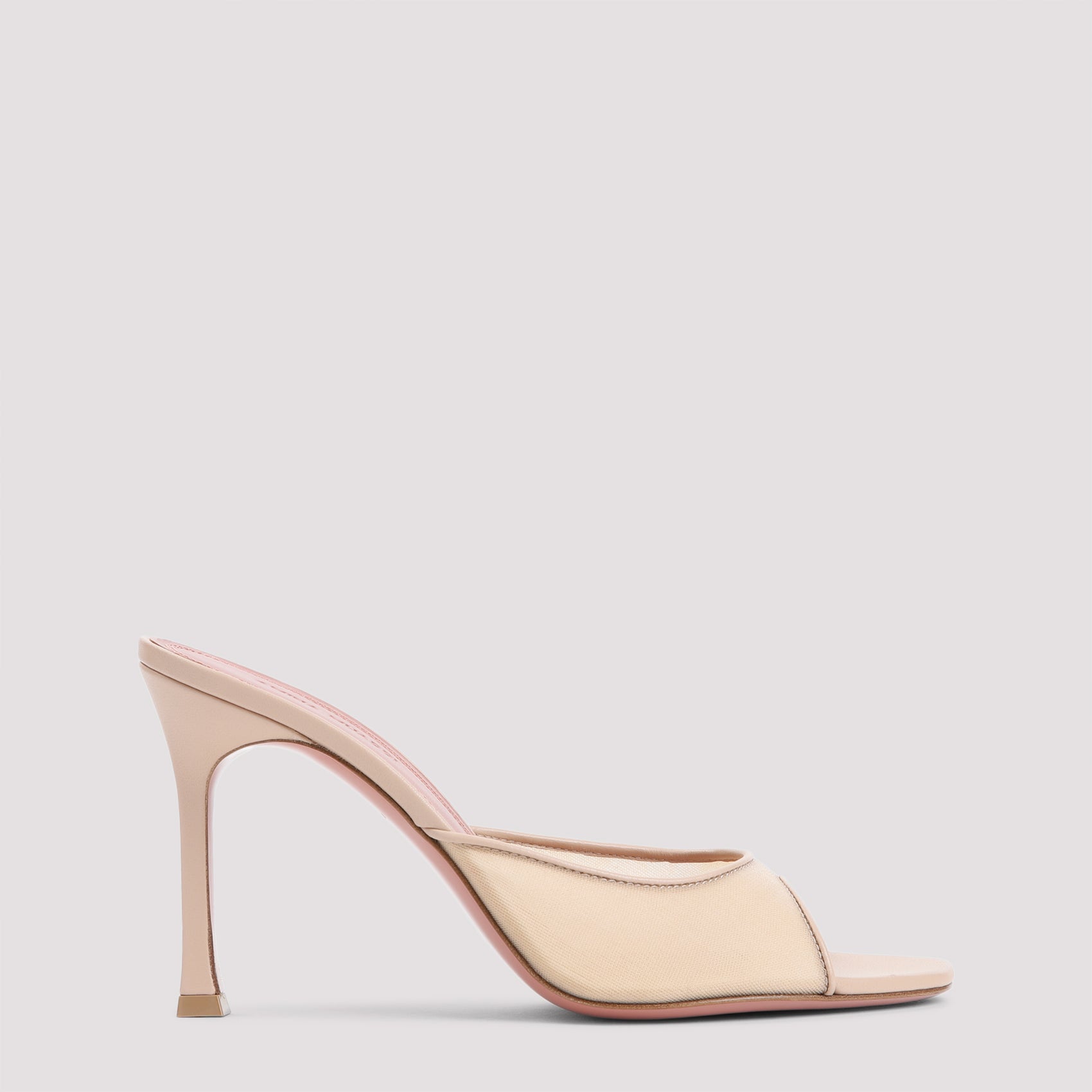 Beige Alexa 95 Leather Mules