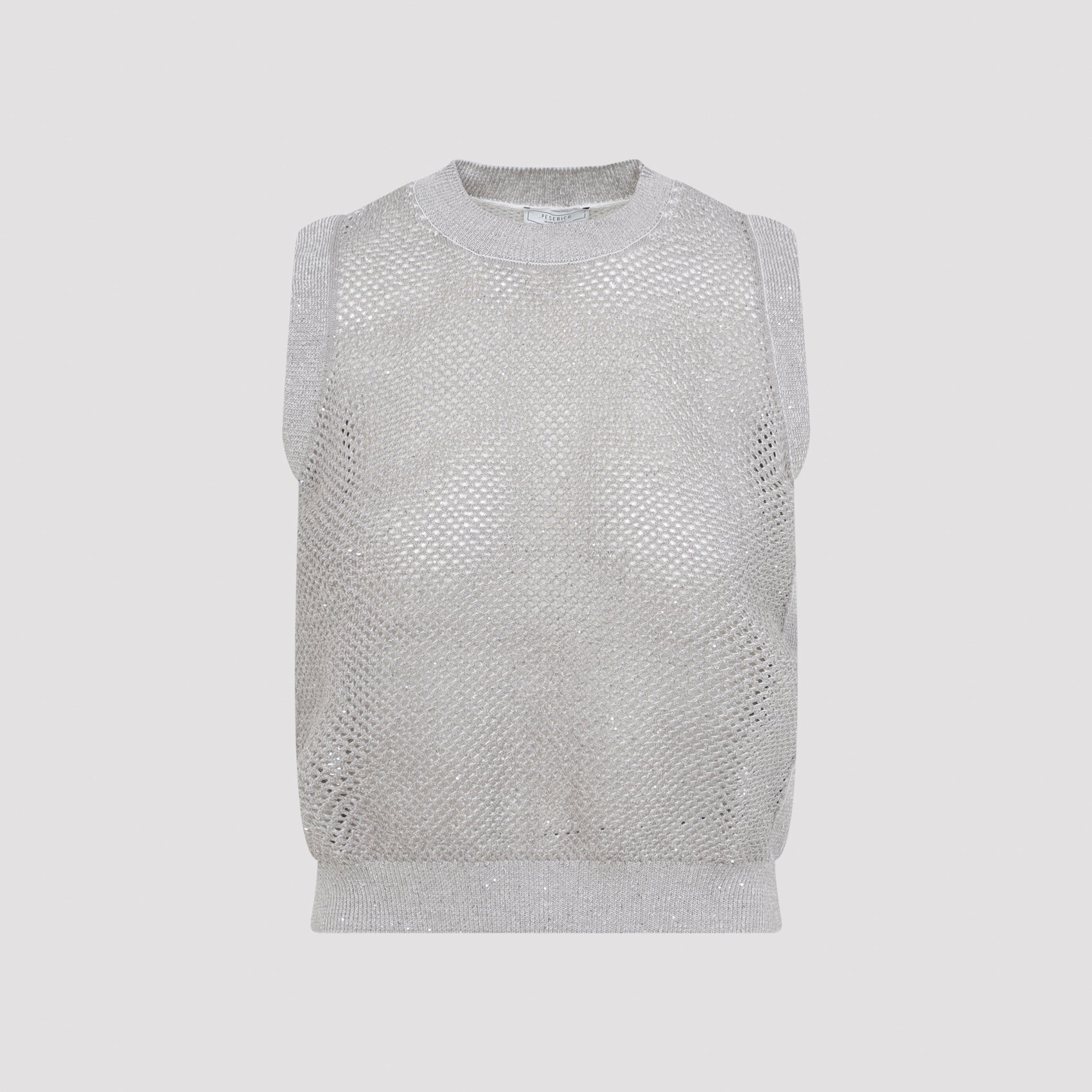 White Tricot Cotton Gilet