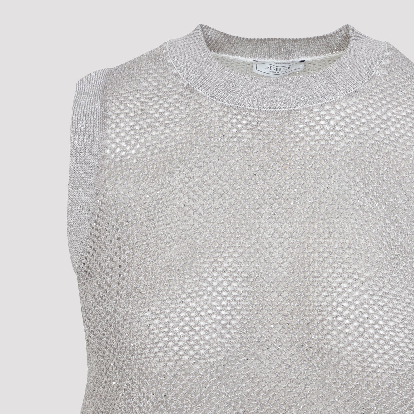 White Tricot Cotton Gilet