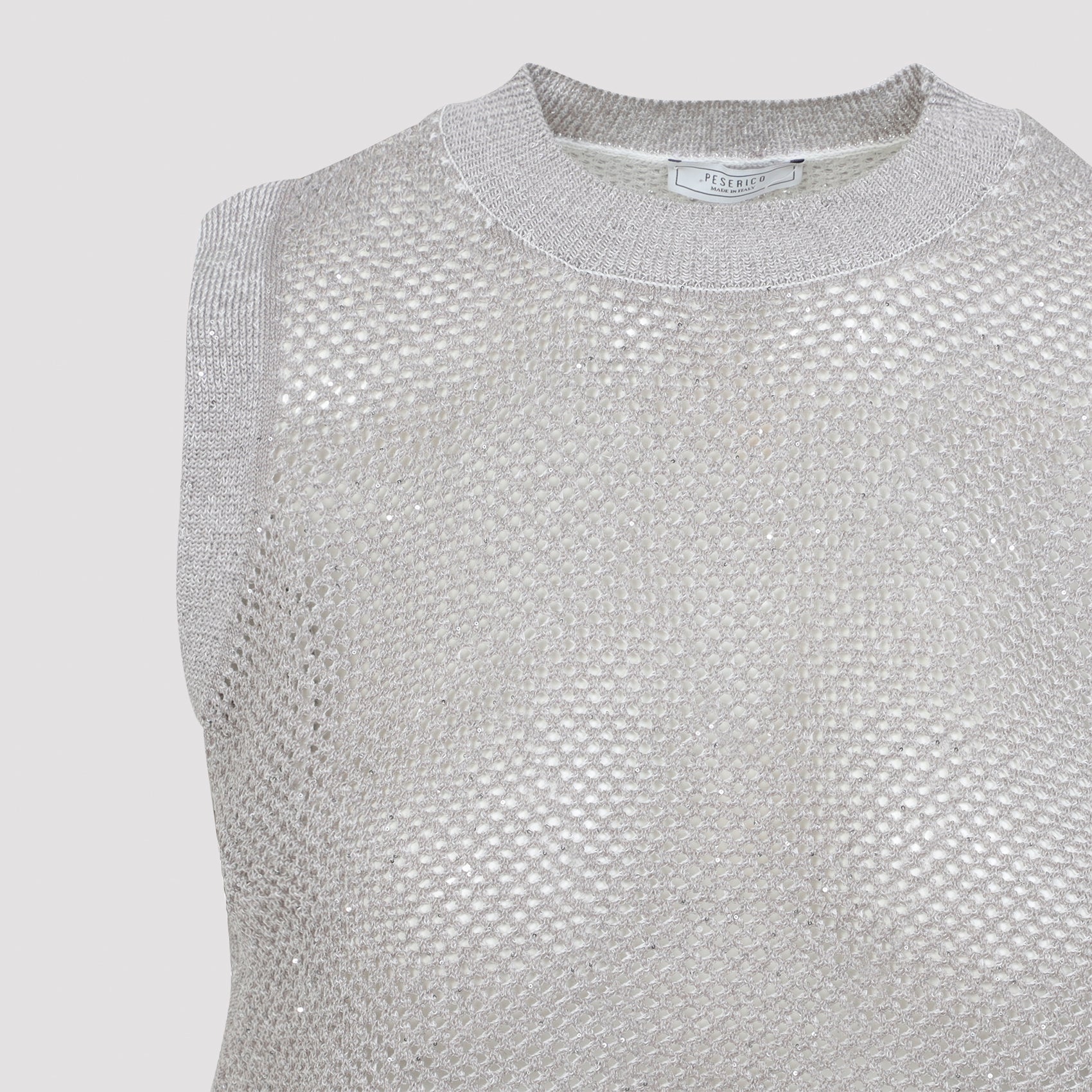 White Tricot Cotton Gilet