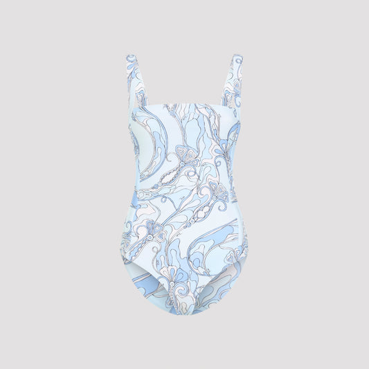 Light Blue Polyamide One-piece
