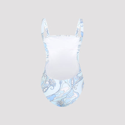 Light Blue Polyamide One-piece