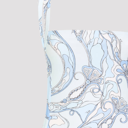 Light Blue Polyamide One-piece