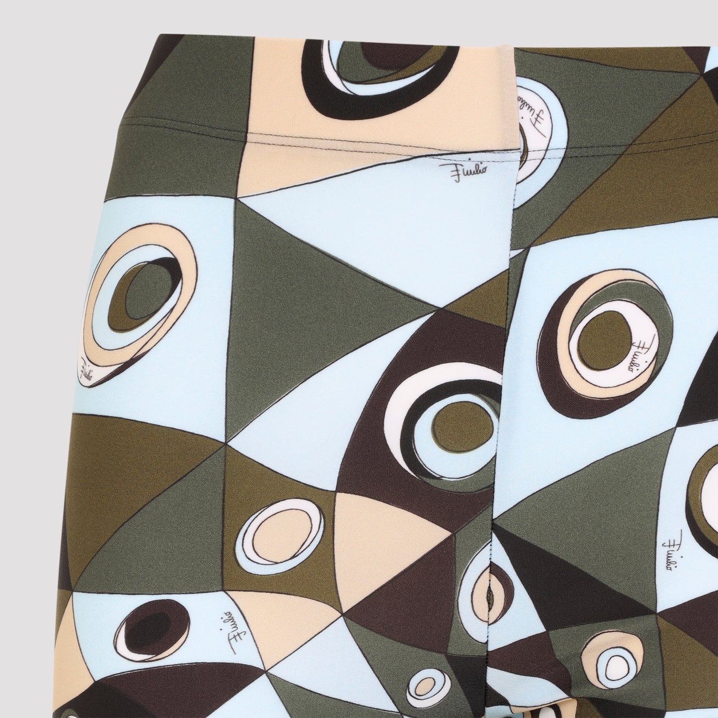 Green Polyamide Leggings