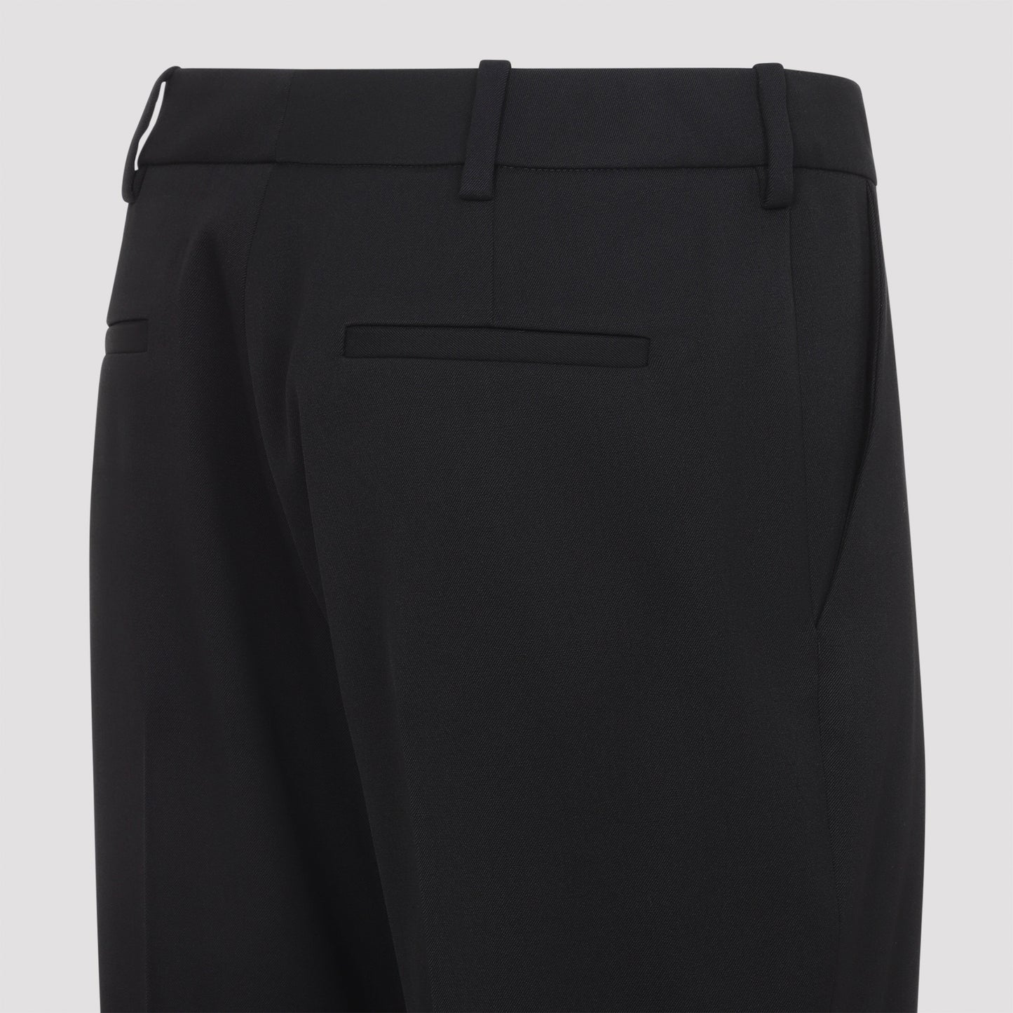 Black Tailored Wool Pants