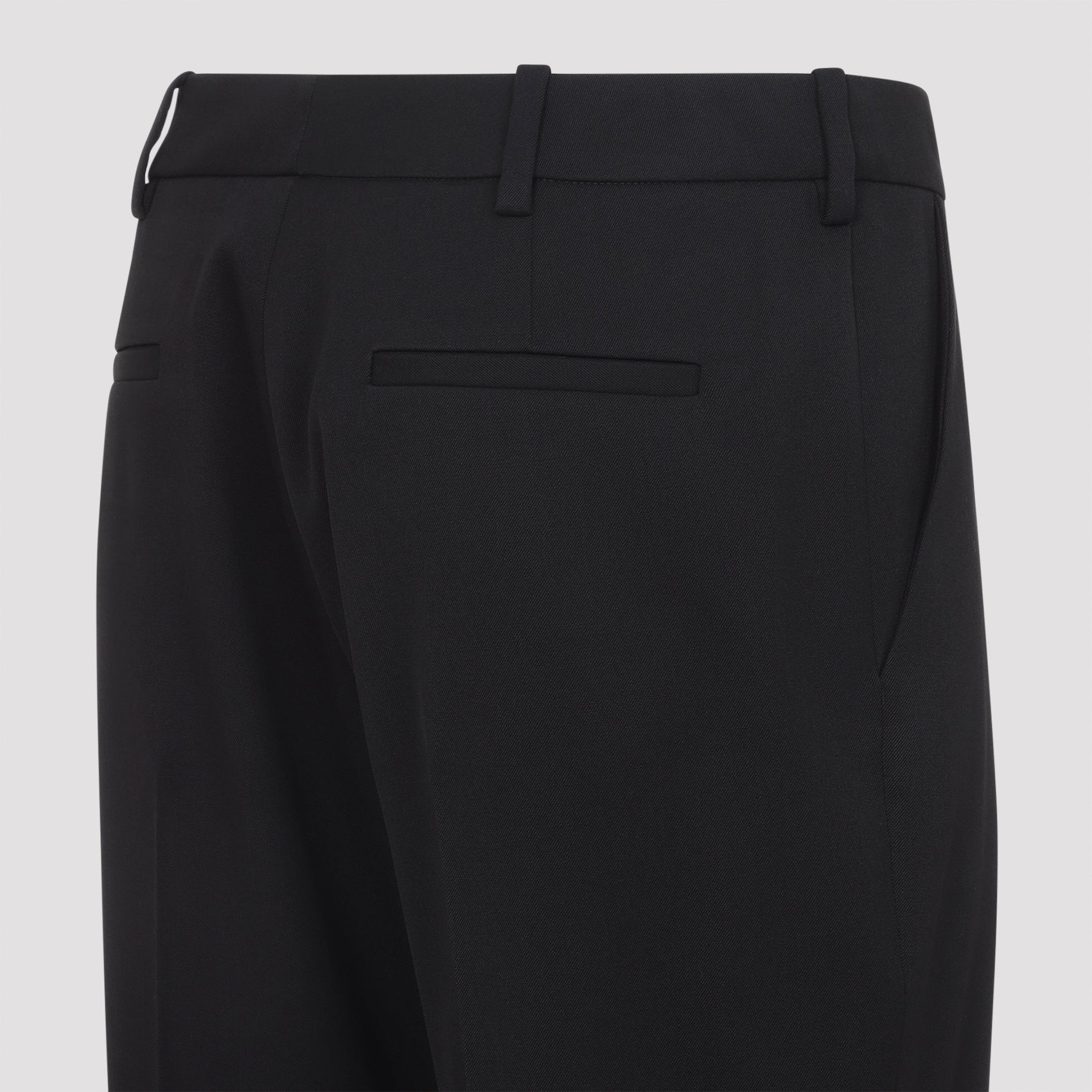 Black Tailored Wool Pants