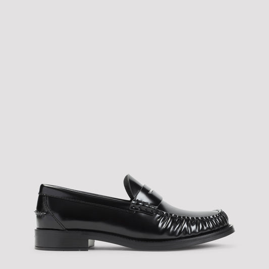 black classic loafers-image-1