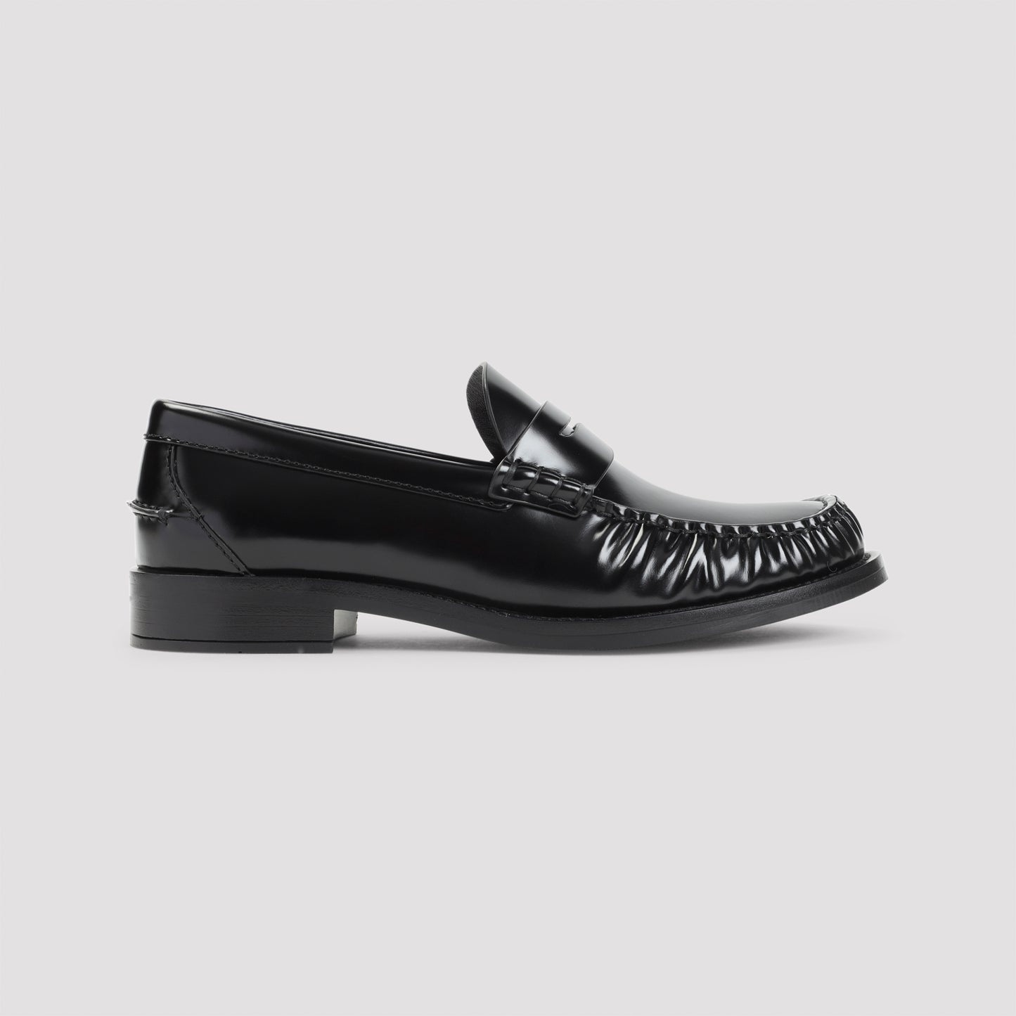 black classic loafers-image-3