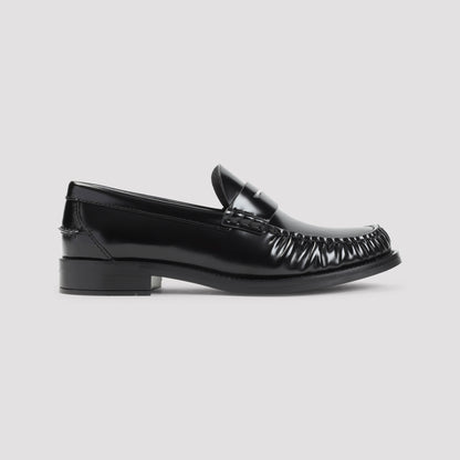black classic loafers-image-3