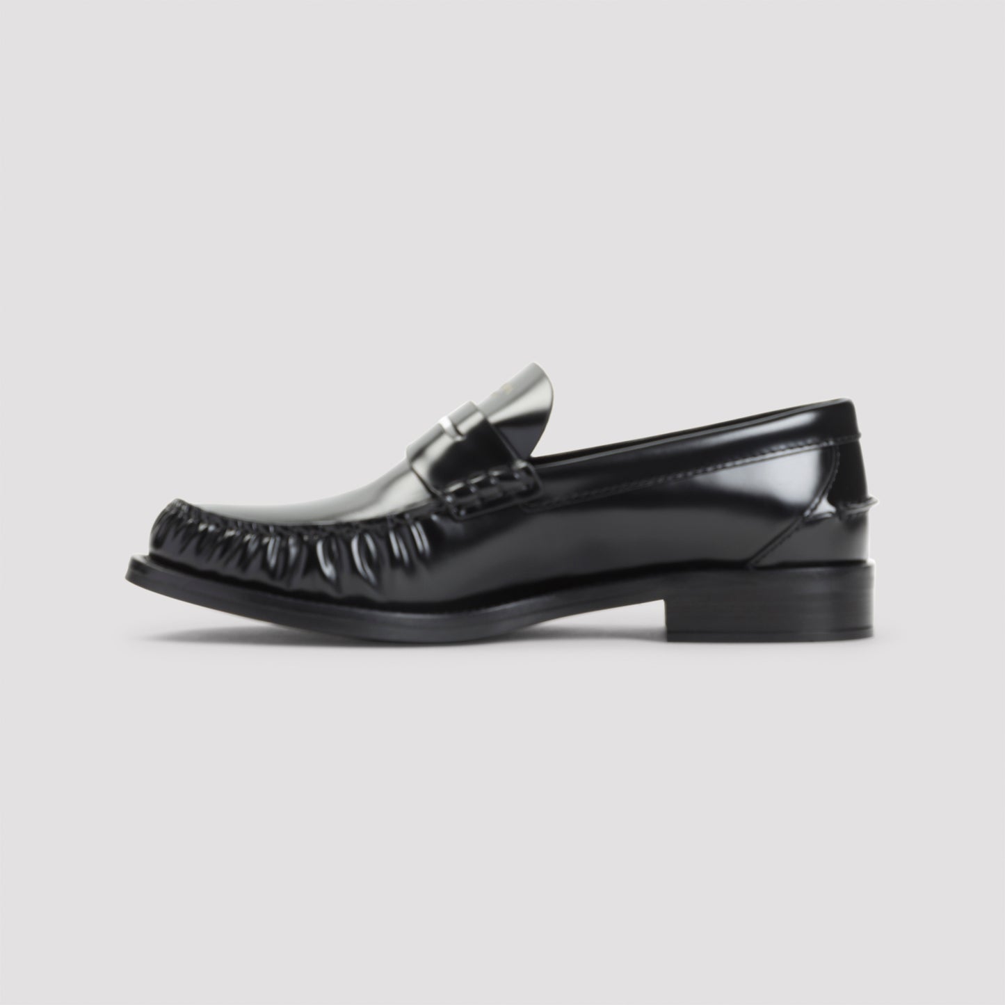 black classic loafers-image-4