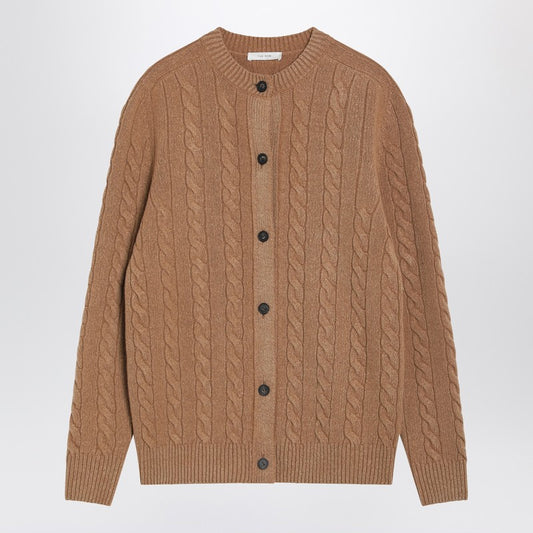 Loneke cardigan in light brown wool