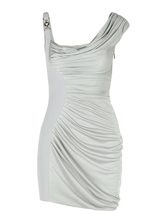 DRAPED ONE SHOULDER MINI DRESS