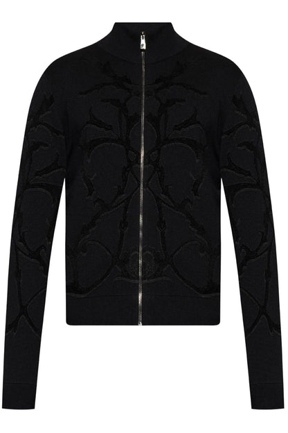 Long-Sleeved Zipped Cardigan
