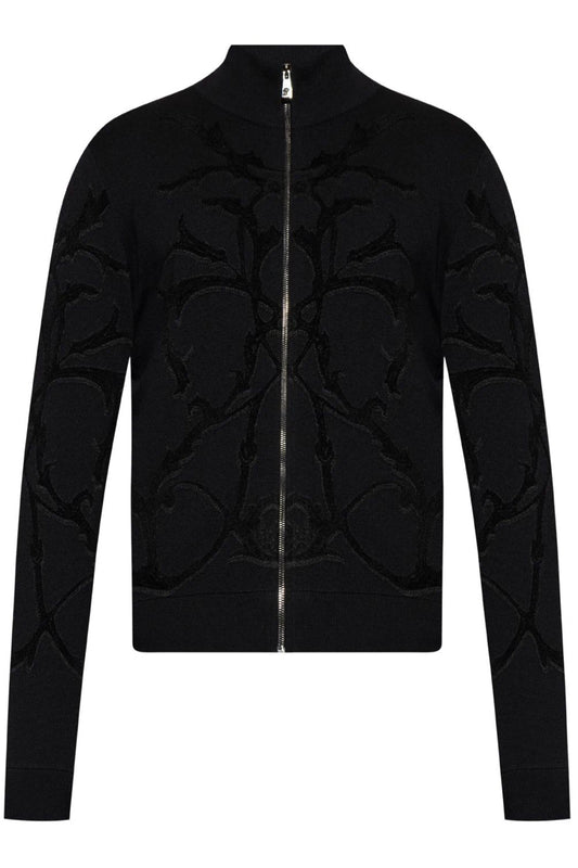 Long-Sleeved Zipped Cardigan