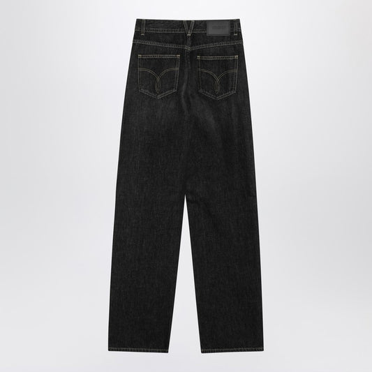 Black jeans with studs and crystals